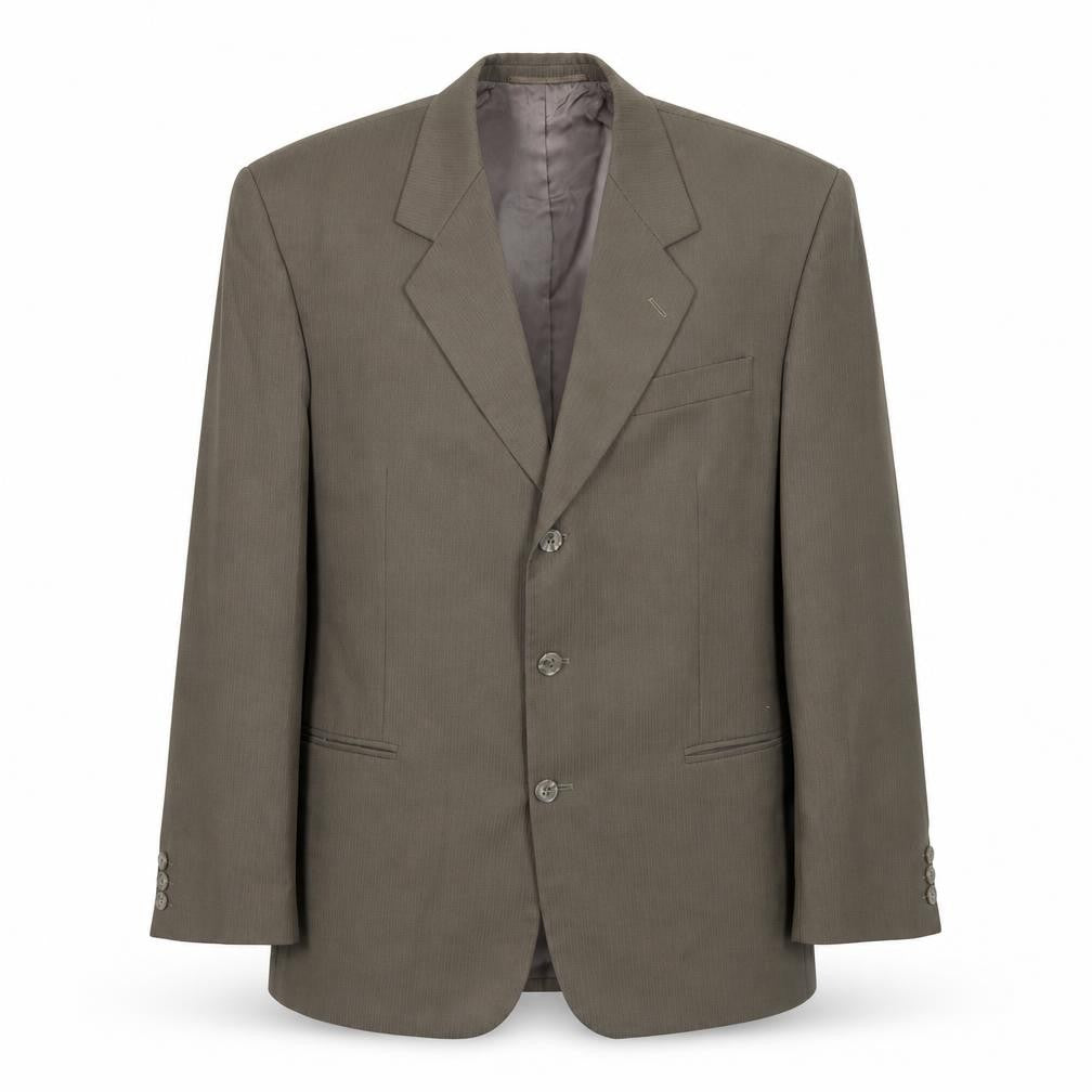 Front view of Horne Brothers men’s brown polyester jacket suit jacket, size 40, regular