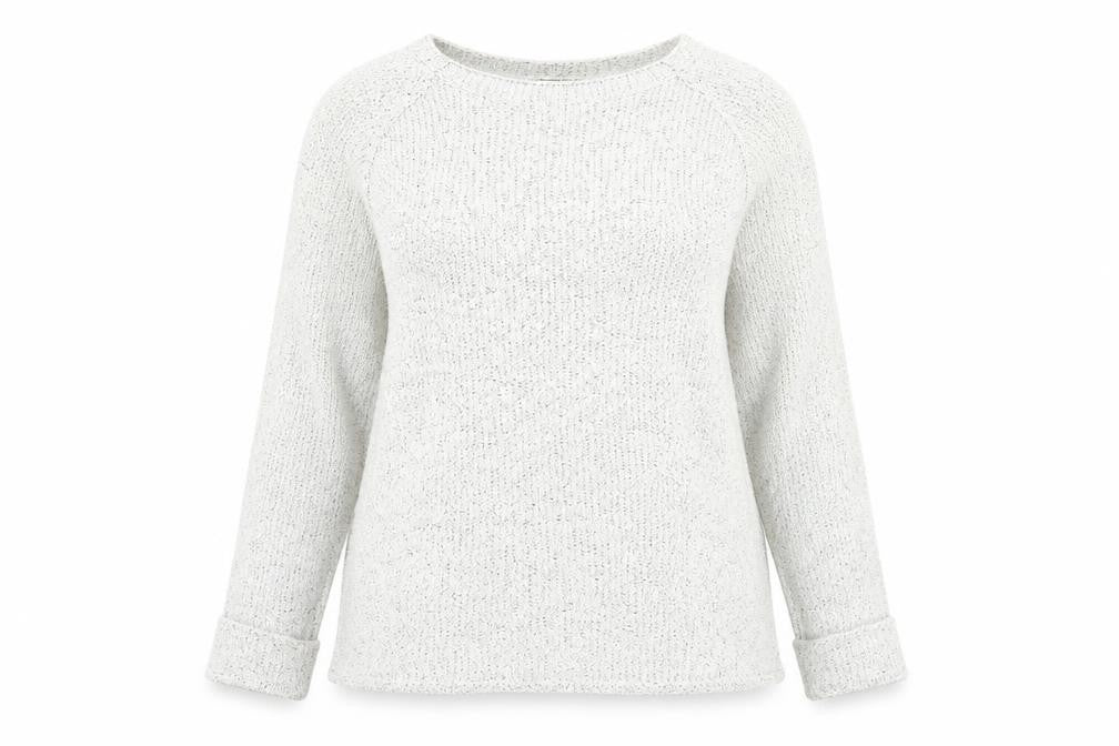 Originals Womens White Boat Neck Acrylic Pullover Jumper Size 14