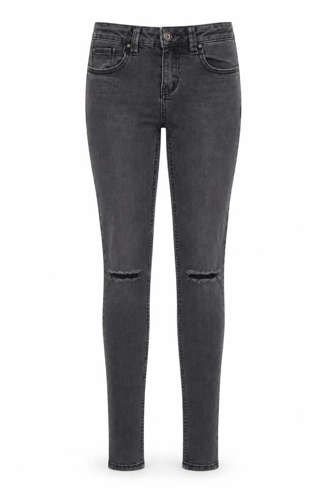 New Look Womens Black Cotton Skinny Jeans Size 8 Regular Zip