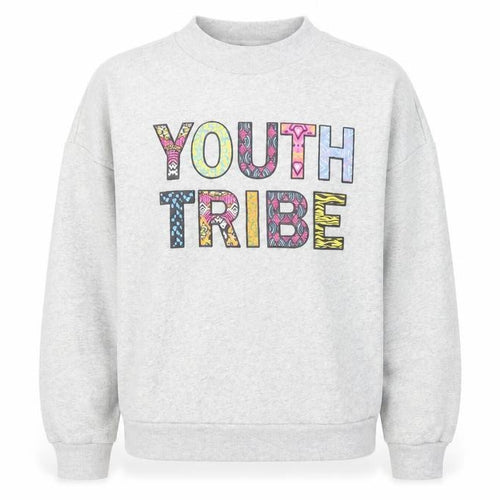Divided by H&M Womens Grey Cotton Pullover Sweatshirt Size L Pullover - Youth Vibe