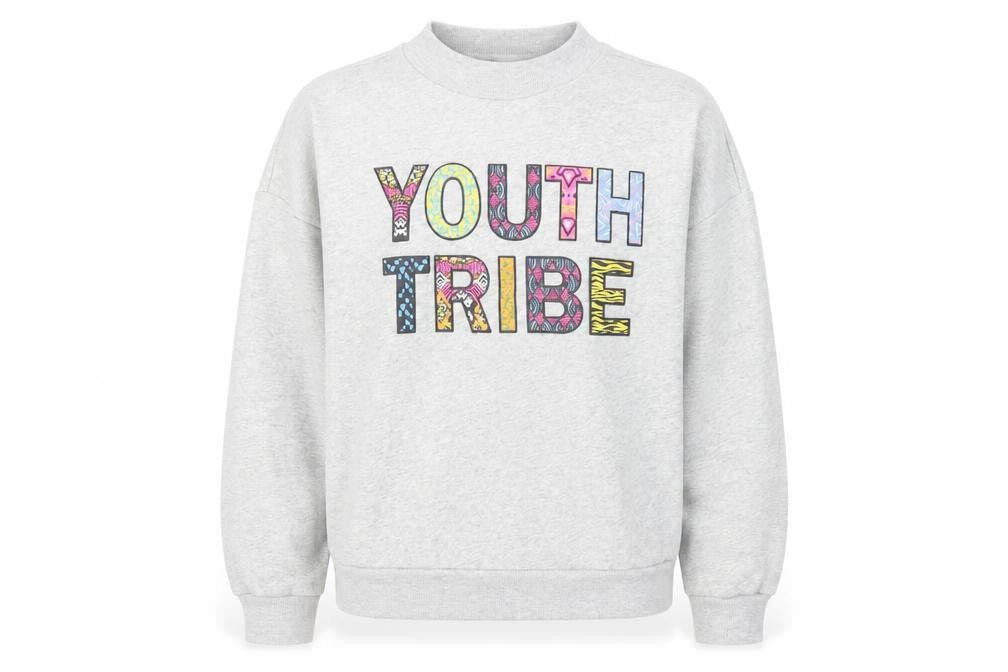 Divided by H&M Womens Grey Cotton Pullover Sweatshirt Size L Pullover - Youth Vibe