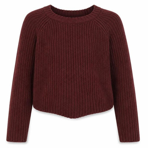 New Look Girls Purple Round Neck Acrylic Pullover Jumper Size 10-11 Years Pullover