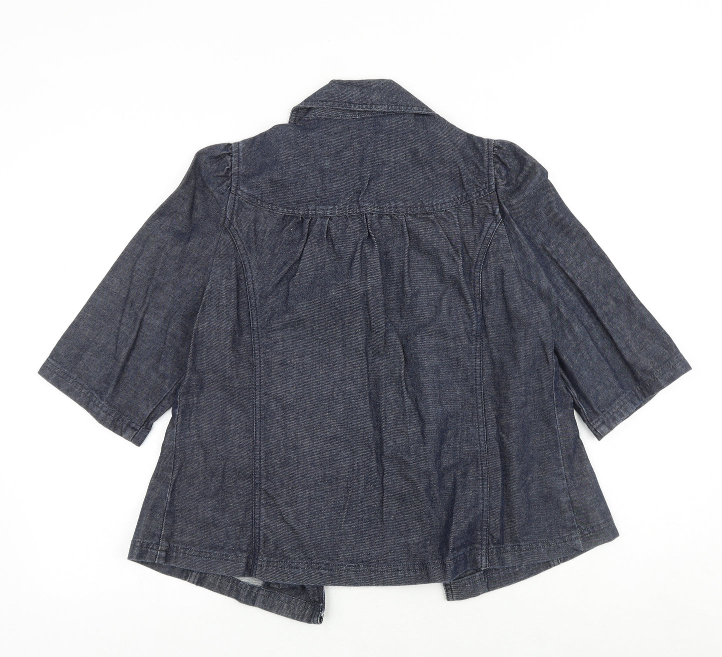 New Look Womens Blue Jacket Size 10 Button