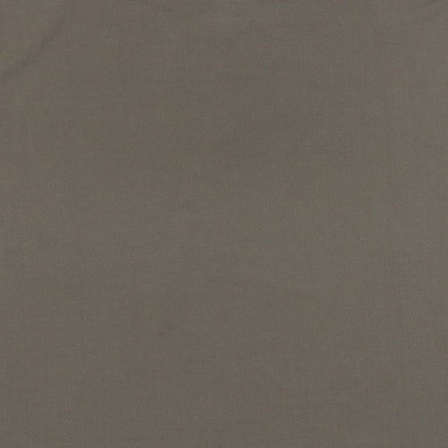 H&M Womens Brown Polyester Basic T-Shirt Size XL Boat Neck