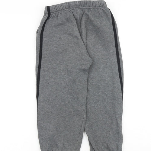 Lonsdale Boys Grey Cotton Jogger Trousers Size 5-6 Years Regular Pullover