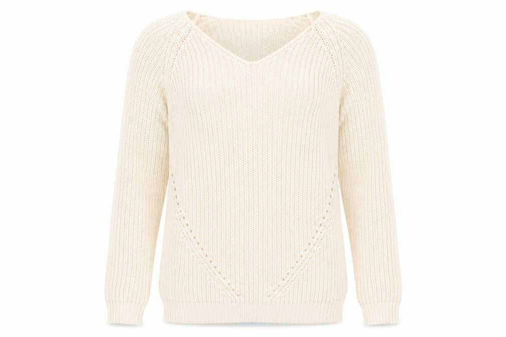 Dorothy Perkins Womens Pink V-Neck Acrylic Pullover Jumper Size 14