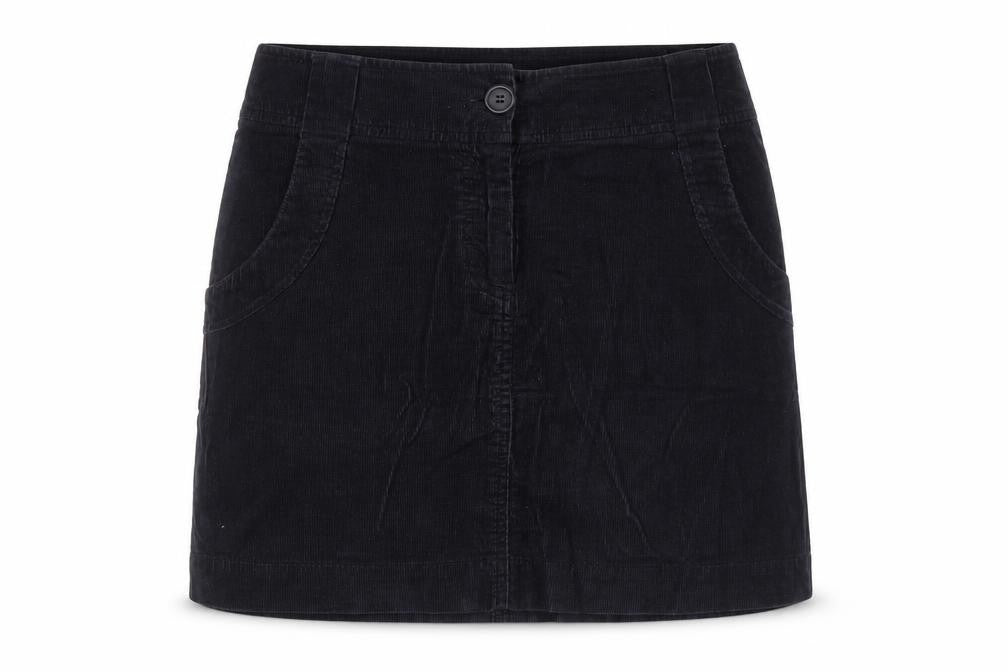 H&M Womens Purple Cotton A-Line Skirt Size M Button