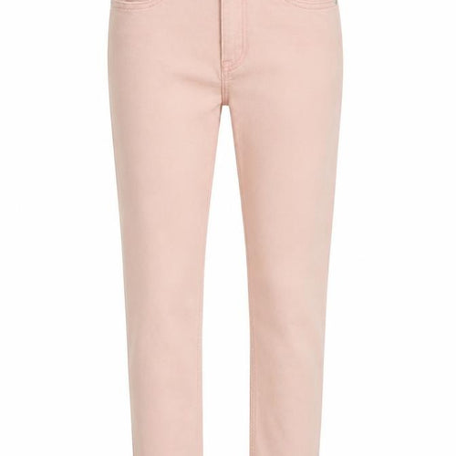 M&Co Womens Pink Cotton Skinny Jeans Size 8 L26 in Regular Button