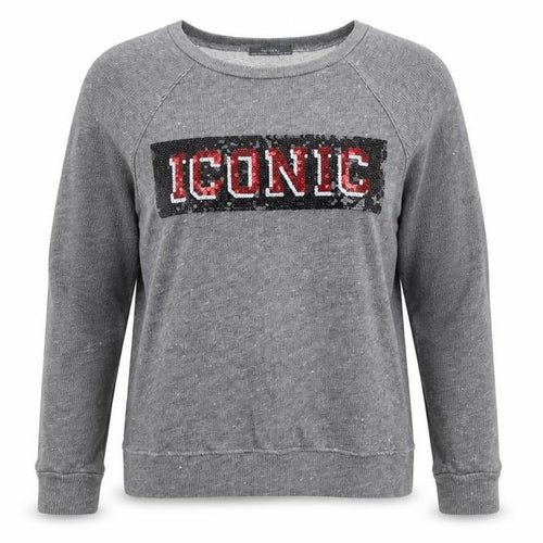 Bershka Womens Grey Cotton Pullover Sweatshirt Size L Pullover - Iconic