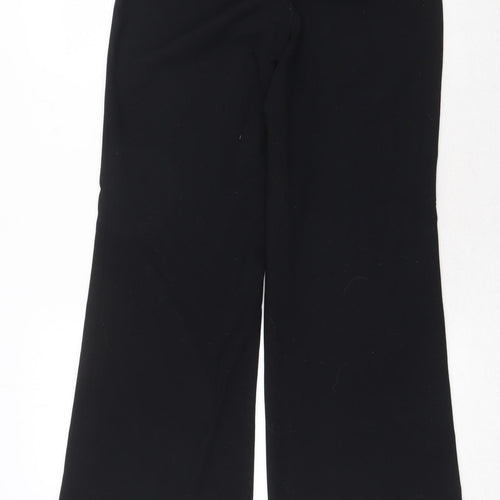 Spirit Womens Black Polyester Trousers Size 8 Regular Zip