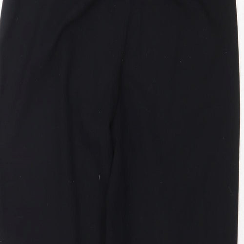 Spirit Womens Black Polyester Trousers Size 8 Regular Zip