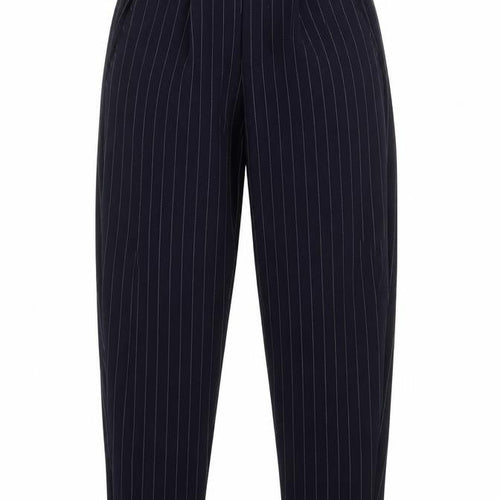 Bershka Womens Black Striped Polyester Carrot Trousers Size XS Regular