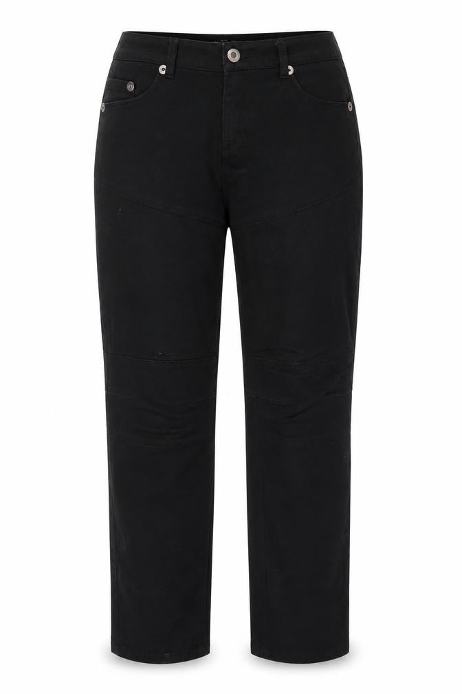 Funk'n Soul Womens Black Cotton Straight Jeans Size M Regular Zip
