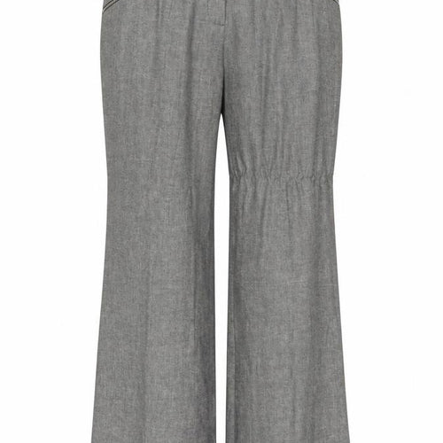 Kaleidoscope Womens Grey Viscose Trousers Size 14 Regular Zip - Zipped Pockets