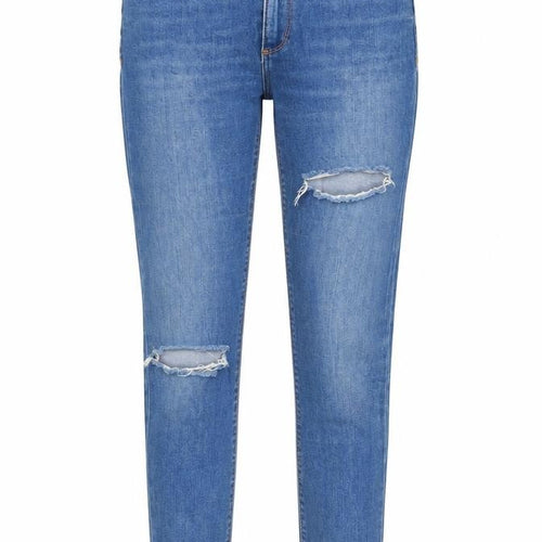 ASOS Womens Blue Cotton Skinny Jeans Size 28 in Regular Zip