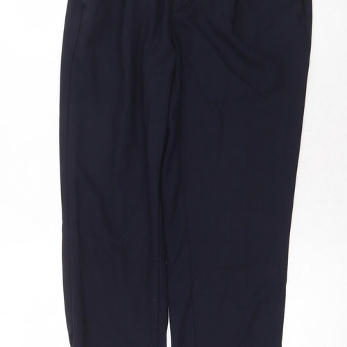 NEXT Mens Blue Polyester Chino Trousers Size 32 in Regular Zip