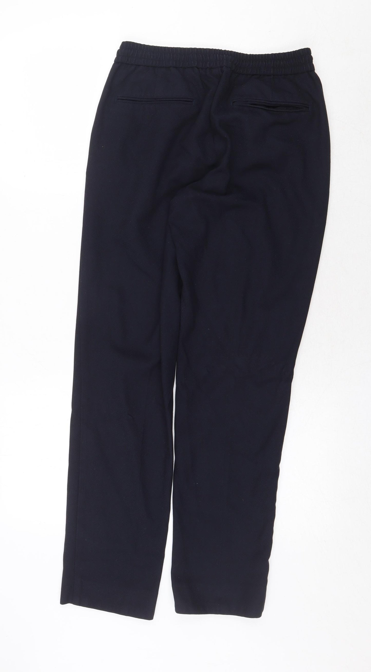 NEXT Mens Blue Polyester Chino Trousers Size 32 in Regular Zip