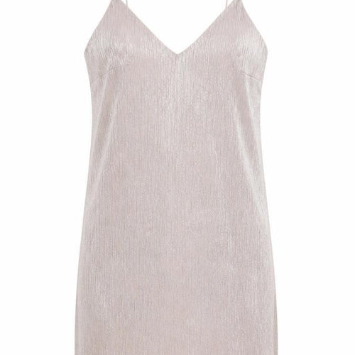 New Look Womens Pink Polyester Slip Dress Size 10 V-Neck Pullover