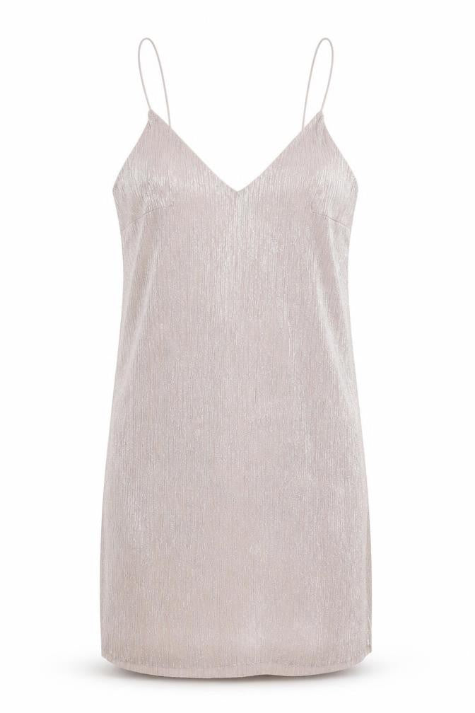 New Look Womens Pink Polyester Slip Dress Size 10 V-Neck Pullover