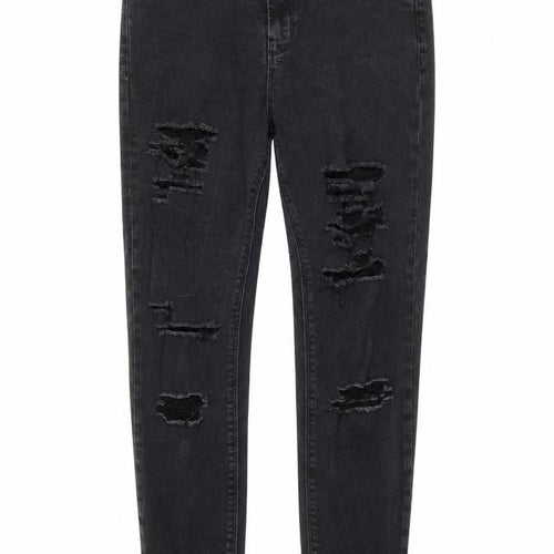 ASOS Womens Grey Cotton Skinny Jeans Size 28 in Regular Zip