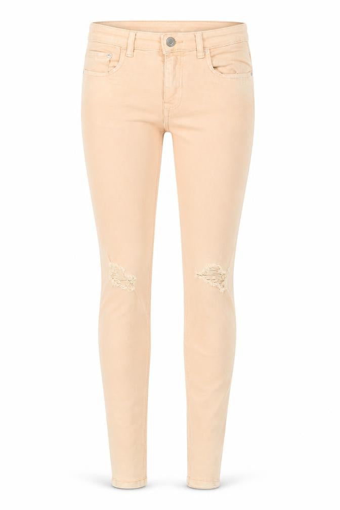 Zara Womens Orange Cotton Skinny Jeans Size 10 Regular Zip