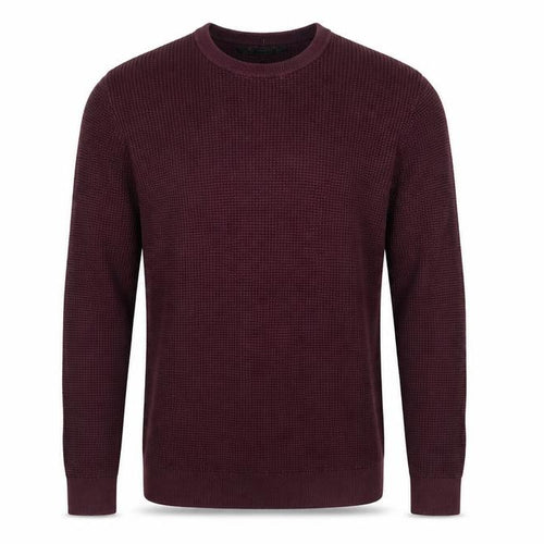 Label Lab Mens Purple Round Neck Cotton Pullover Jumper Size M Long Sleeve