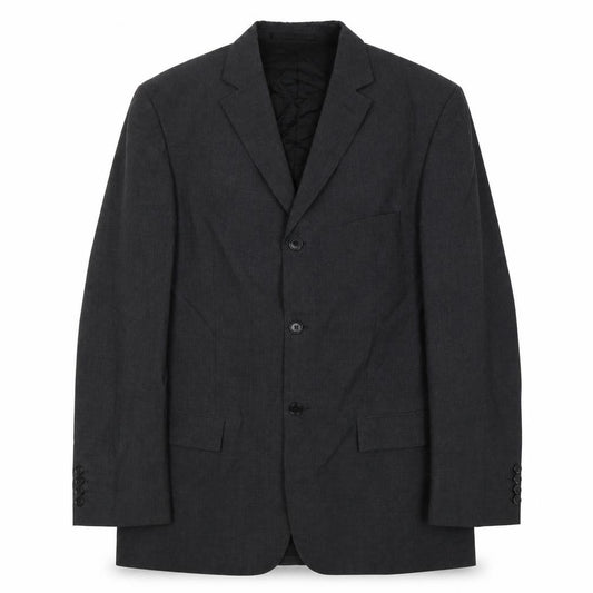Front view of Coleman & Watson men’s grey polyester jacket suit jacket, size 44, regular