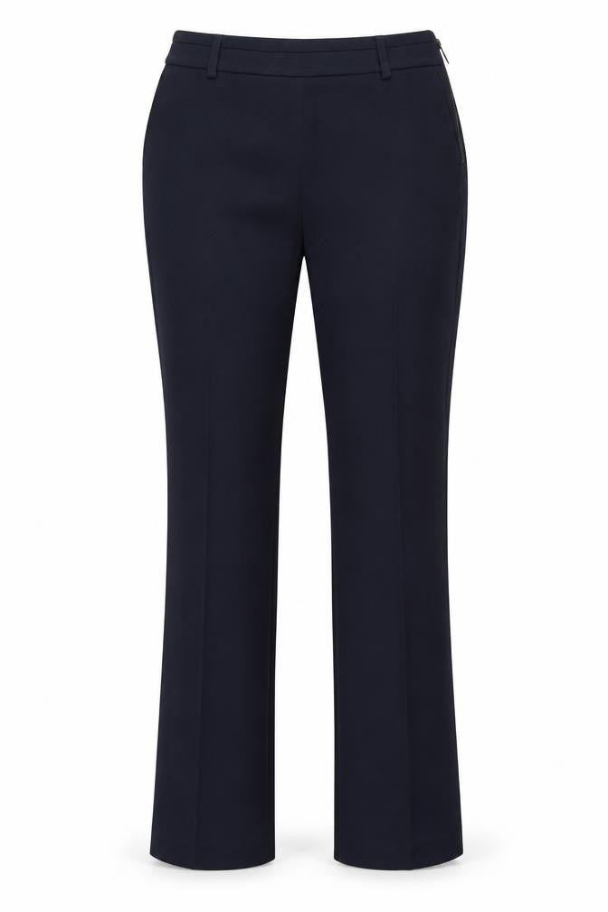 NEXY Womens Blue Polyester Dress Pants Trousers Size 8 Regular Zip
