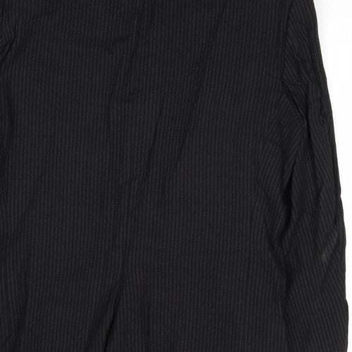 River Island Mens Black Striped Wool Jacket Suit Jacket Size 40 Regular