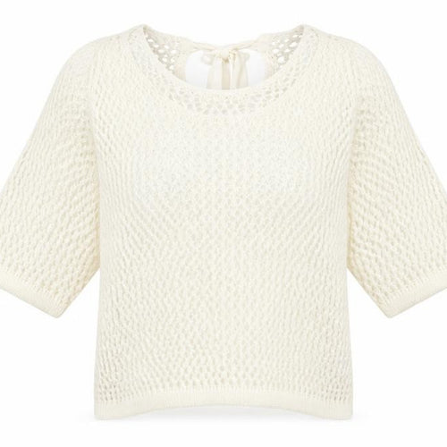 Kappahl Womens Ivory Scoop Neck Acrylic Pullover Jumper Size 16