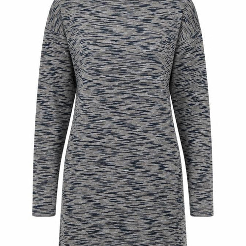 Topshop Womens Multicoloured Geometric Viscose Jumper Dress Size 8 High Neck Pullover
