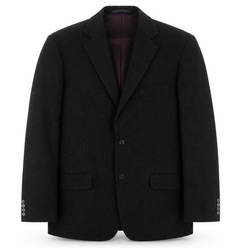 Marks and Spencer Mens Black Striped Cotton Jacket Suit Jacket Size 42 Regular