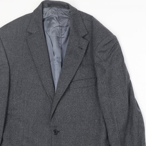 Marks and Spencer Mens Blue Wool Jacket Suit Jacket Size 42 Regular