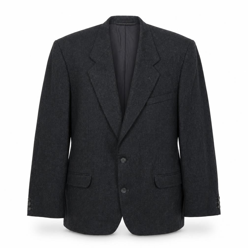 Burton Mens Grey Wool Jacket Suit Jacket Size 40 Regular