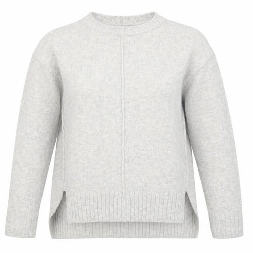Marks and Spencer Womens Grey Round Neck Acrylic Pullover Jumper Size S