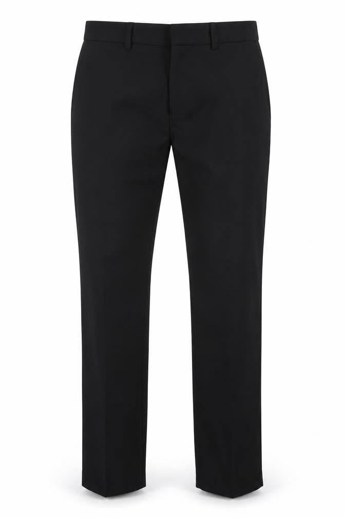 New Look Mens Black Polyester Dress Pants Trousers Size 30 in Regular Zip