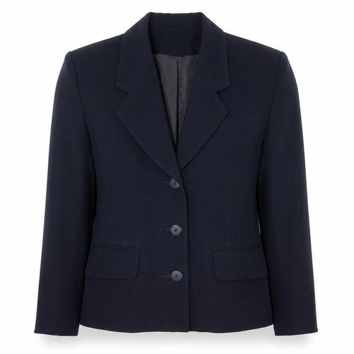 Elliott Lauren Womens Blue Polyester Jacket Blazer Size 8