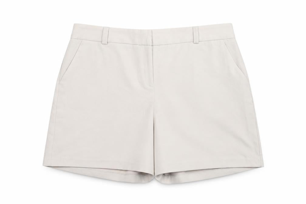 Dorothy Perkins Womens Beige Polyester Mom Shorts Size 22 Regular Hook & Eye