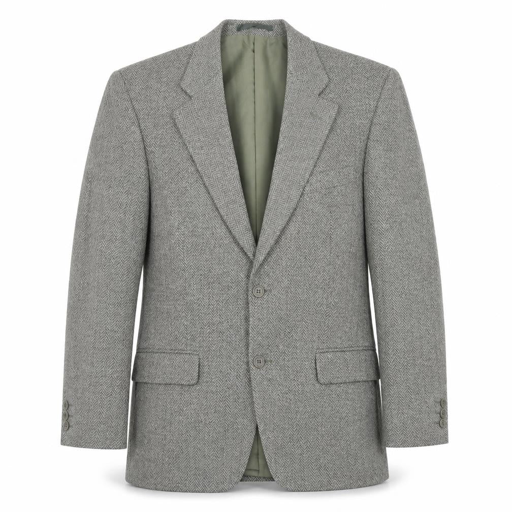Greenwoods Mens Grey Polyester Jacket Blazer Size 38 Regular