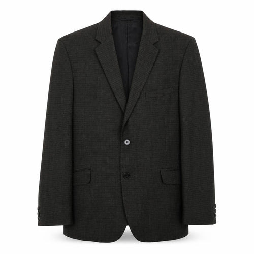 Burton Mens Grey Check Polyester Jacket Suit Jacket Size 40 Regular
