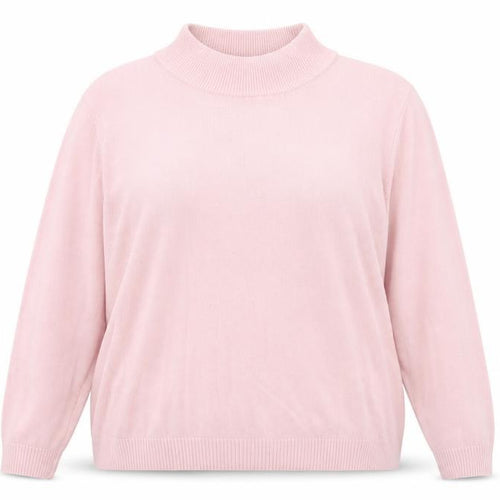 Pure & Natural Womens Pink High Neck Acrylic Pullover Jumper Size 18 - Size 18/20
