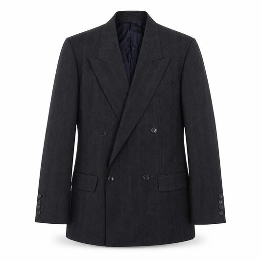 Front view of Next men’s grey polyester jacket suit jacket, size 40, regular