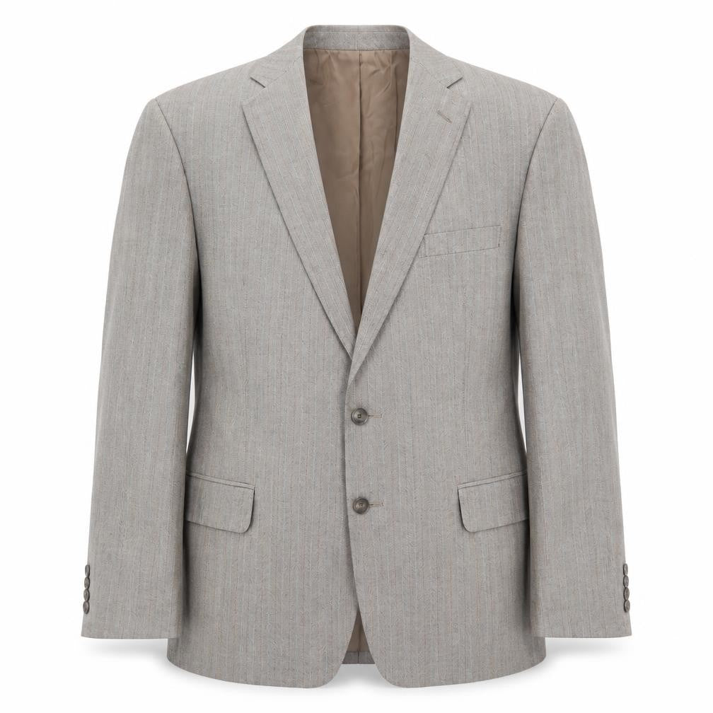 Marks and Spencer Mens Brown Striped Wool Jacket Suit Jacket Size 42 Regular