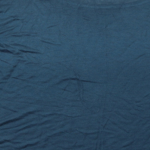 H&M Womens Blue Boat Neck Acrylic Pullover Jumper Size M