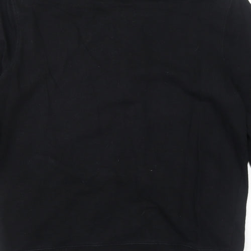 ASOS Mens Black Polyester Full Zip Sweatshirt Size S Zip