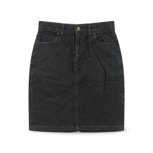 American Apparel Womens Grey Cotton A-Line Skirt Size S Zip