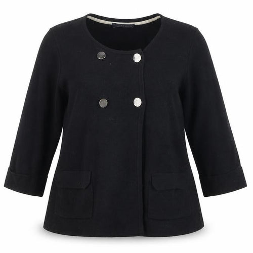 Marks and Spencer Womens Black Scoop Neck Polyamide Cardigan Jumper Size 14