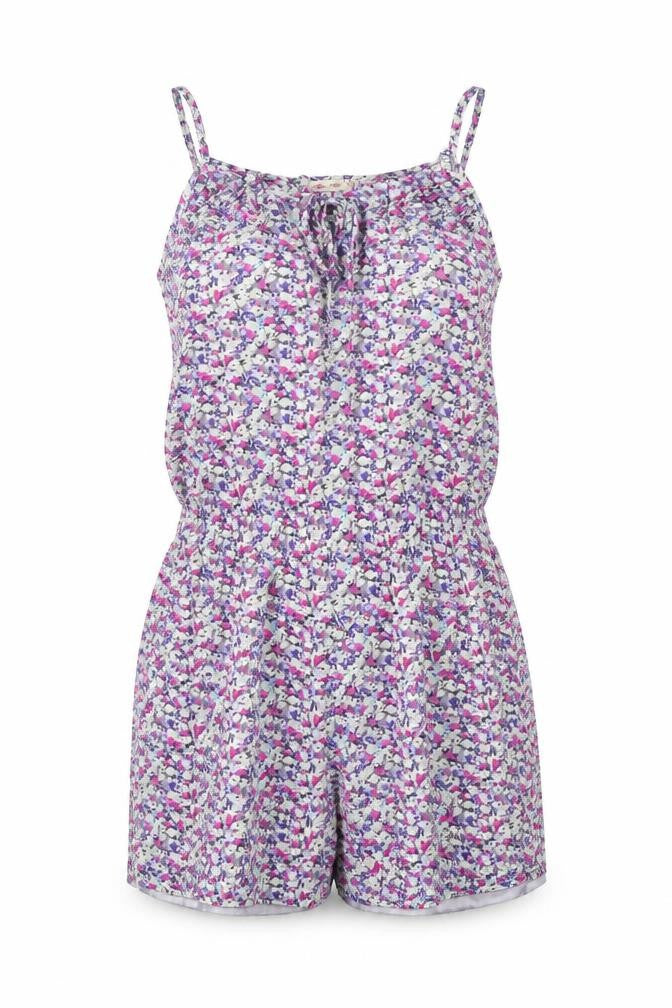Miss K Womens Multicoloured Floral Viscose Playsuit One-Piece Size S Pullover