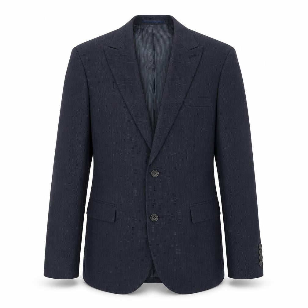 Front view of Next men’s blue viscose jacket suit jacket, size 38, regular