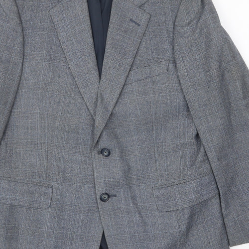 St Michael Mens Blue Wool Jacket Suit Jacket Size 38 Regular